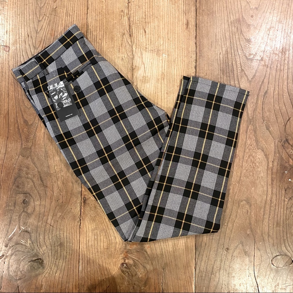 NWT Plaid Trousers